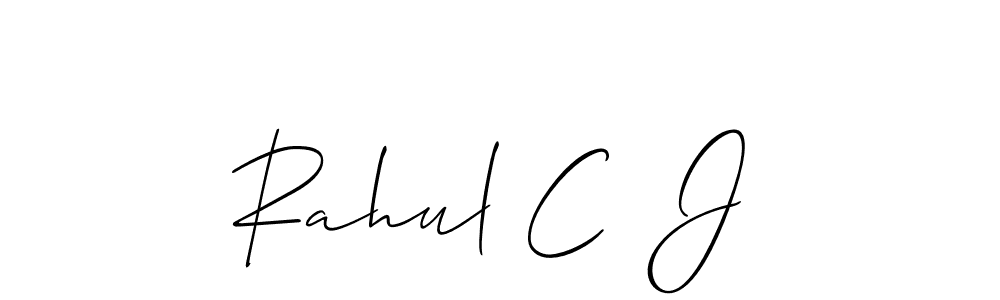 Once you've used our free online signature maker to create your best signature Allison_Script style, it's time to enjoy all of the benefits that Rahul C  J name signing documents. Rahul C  J signature style 2 images and pictures png