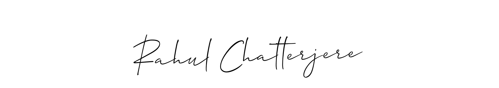 The best way (Allison_Script) to make a short signature is to pick only two or three words in your name. The name Rahul Chatterjere include a total of six letters. For converting this name. Rahul Chatterjere signature style 2 images and pictures png