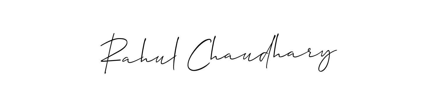 Use a signature maker to create a handwritten signature online. With this signature software, you can design (Allison_Script) your own signature for name Rahul Chaudhary. Rahul Chaudhary signature style 2 images and pictures png