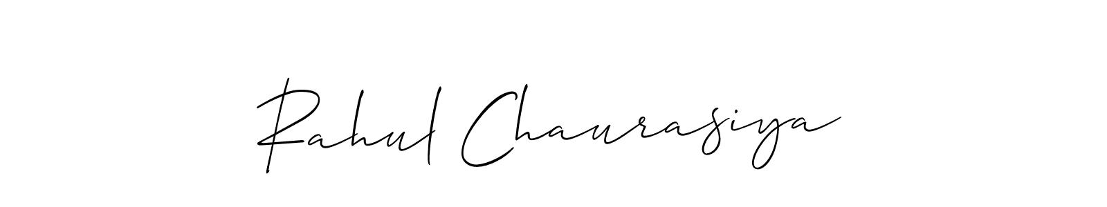 This is the best signature style for the Rahul Chaurasiya name. Also you like these signature font (Allison_Script). Mix name signature. Rahul Chaurasiya signature style 2 images and pictures png