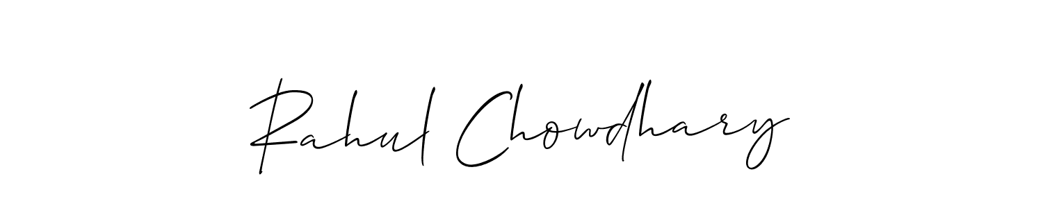 Allison_Script is a professional signature style that is perfect for those who want to add a touch of class to their signature. It is also a great choice for those who want to make their signature more unique. Get Rahul Chowdhary name to fancy signature for free. Rahul Chowdhary signature style 2 images and pictures png