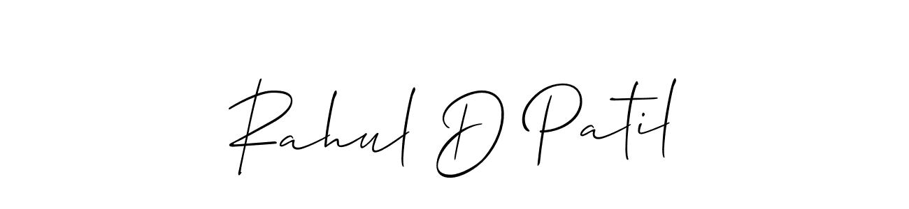 Also we have Rahul D Patil name is the best signature style. Create professional handwritten signature collection using Allison_Script autograph style. Rahul D Patil signature style 2 images and pictures png
