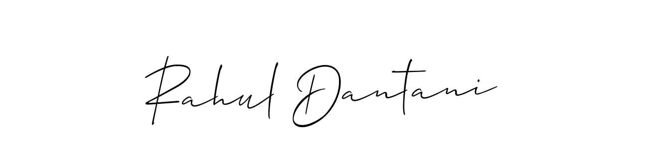 Make a short Rahul Dantani signature style. Manage your documents anywhere anytime using Allison_Script. Create and add eSignatures, submit forms, share and send files easily. Rahul Dantani signature style 2 images and pictures png