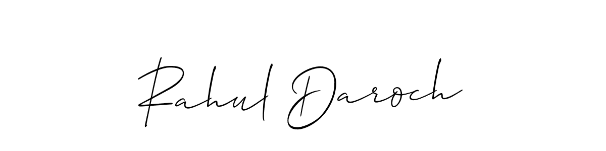 Rahul Daroch stylish signature style. Best Handwritten Sign (Allison_Script) for my name. Handwritten Signature Collection Ideas for my name Rahul Daroch. Rahul Daroch signature style 2 images and pictures png