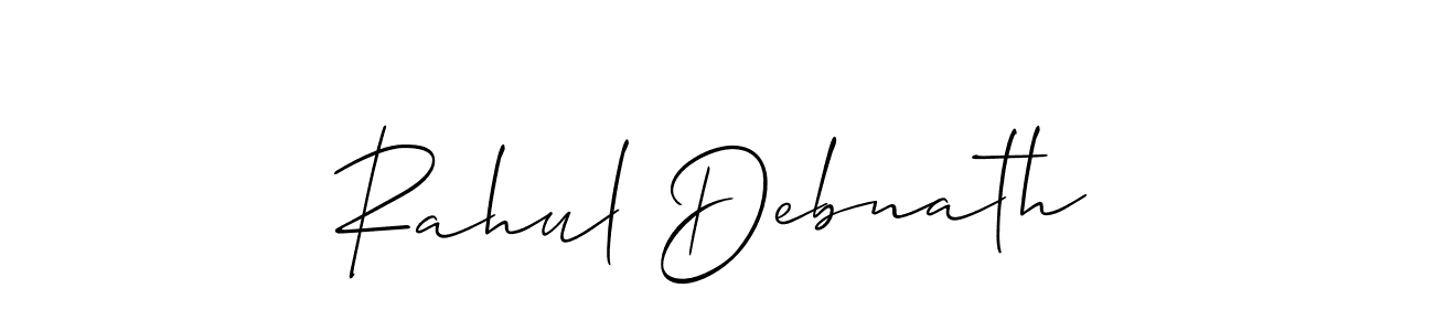 Create a beautiful signature design for name Rahul Debnath. With this signature (Allison_Script) fonts, you can make a handwritten signature for free. Rahul Debnath signature style 2 images and pictures png