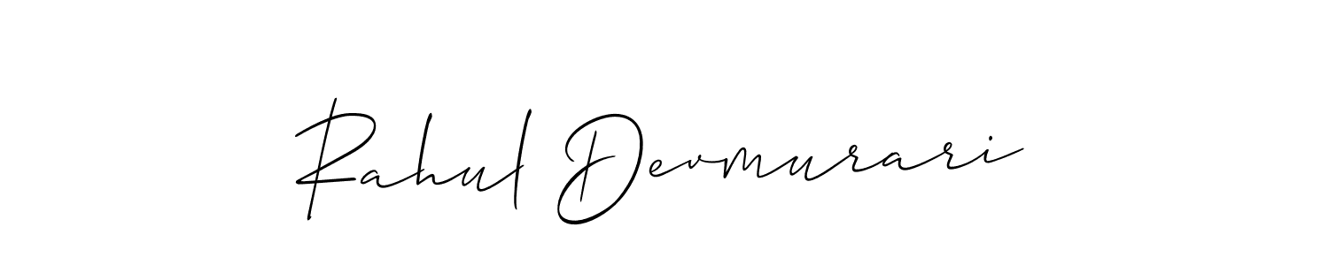 Design your own signature with our free online signature maker. With this signature software, you can create a handwritten (Allison_Script) signature for name Rahul Devmurari. Rahul Devmurari signature style 2 images and pictures png