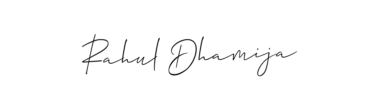 if you are searching for the best signature style for your name Rahul Dhamija. so please give up your signature search. here we have designed multiple signature styles  using Allison_Script. Rahul Dhamija signature style 2 images and pictures png