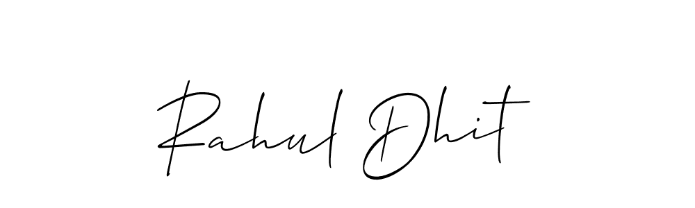 How to Draw Rahul Dhit signature style? Allison_Script is a latest design signature styles for name Rahul Dhit. Rahul Dhit signature style 2 images and pictures png