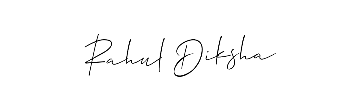 How to Draw Rahul Diksha signature style? Allison_Script is a latest design signature styles for name Rahul Diksha. Rahul Diksha signature style 2 images and pictures png