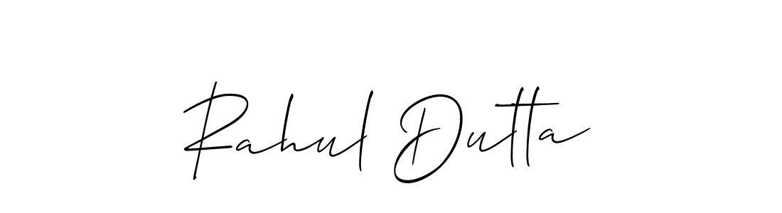 This is the best signature style for the Rahul Dutta name. Also you like these signature font (Allison_Script). Mix name signature. Rahul Dutta signature style 2 images and pictures png