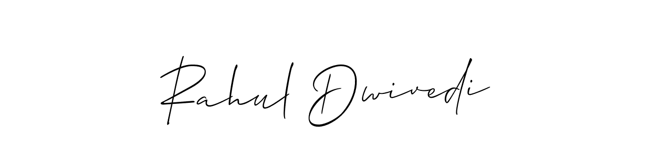 How to make Rahul Dwivedi name signature. Use Allison_Script style for creating short signs online. This is the latest handwritten sign. Rahul Dwivedi signature style 2 images and pictures png