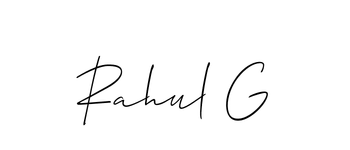 Make a beautiful signature design for name Rahul G. Use this online signature maker to create a handwritten signature for free. Rahul G signature style 2 images and pictures png