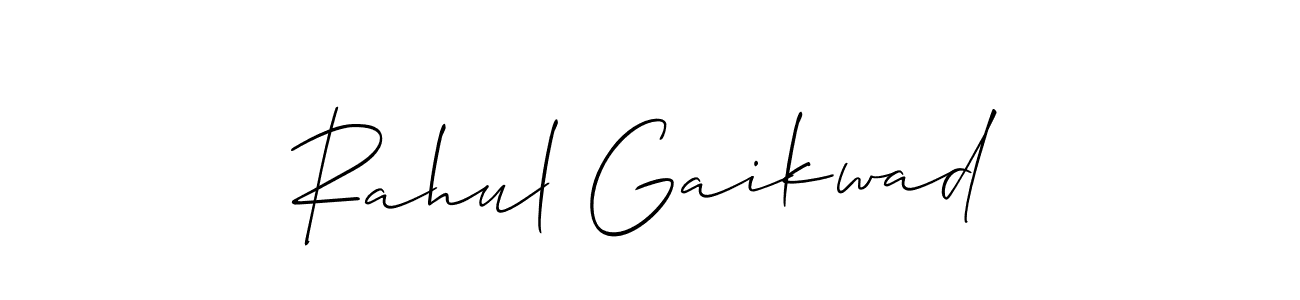 Create a beautiful signature design for name Rahul Gaikwad. With this signature (Allison_Script) fonts, you can make a handwritten signature for free. Rahul Gaikwad signature style 2 images and pictures png