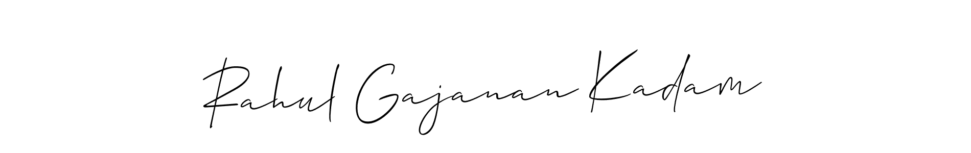 Design your own signature with our free online signature maker. With this signature software, you can create a handwritten (Allison_Script) signature for name Rahul Gajanan Kadam. Rahul Gajanan Kadam signature style 2 images and pictures png