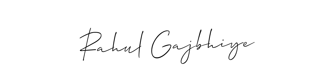 How to make Rahul Gajbhiye name signature. Use Allison_Script style for creating short signs online. This is the latest handwritten sign. Rahul Gajbhiye signature style 2 images and pictures png