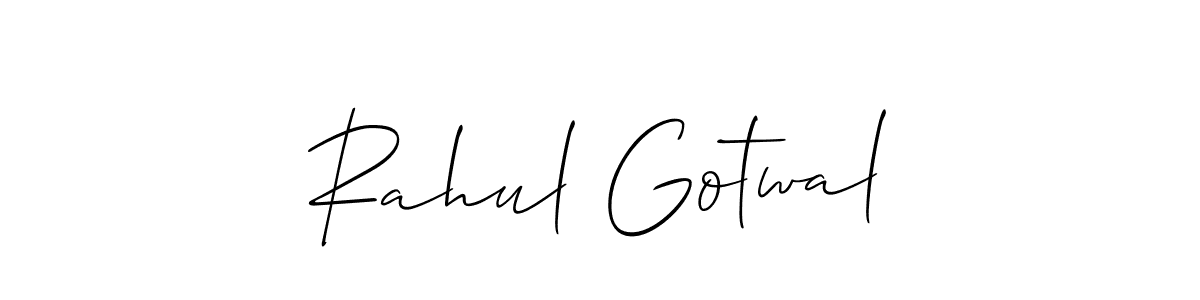 if you are searching for the best signature style for your name Rahul Gotwal. so please give up your signature search. here we have designed multiple signature styles  using Allison_Script. Rahul Gotwal signature style 2 images and pictures png