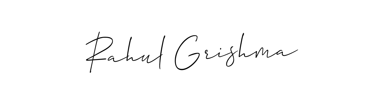 Similarly Allison_Script is the best handwritten signature design. Signature creator online .You can use it as an online autograph creator for name Rahul Grishma. Rahul Grishma signature style 2 images and pictures png