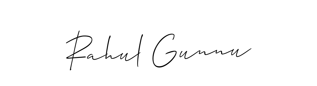 The best way (Allison_Script) to make a short signature is to pick only two or three words in your name. The name Rahul Gunnu include a total of six letters. For converting this name. Rahul Gunnu signature style 2 images and pictures png