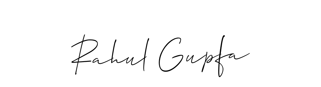 How to make Rahul Gupfa signature? Allison_Script is a professional autograph style. Create handwritten signature for Rahul Gupfa name. Rahul Gupfa signature style 2 images and pictures png