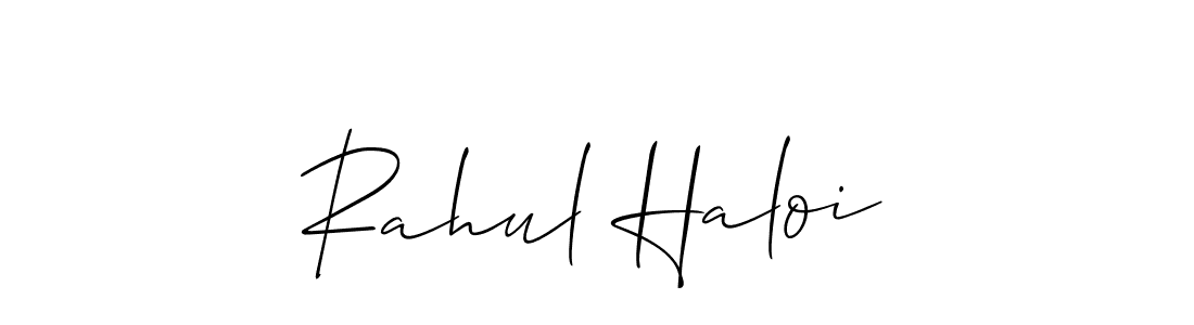 Make a beautiful signature design for name Rahul Haloi. With this signature (Allison_Script) style, you can create a handwritten signature for free. Rahul Haloi signature style 2 images and pictures png