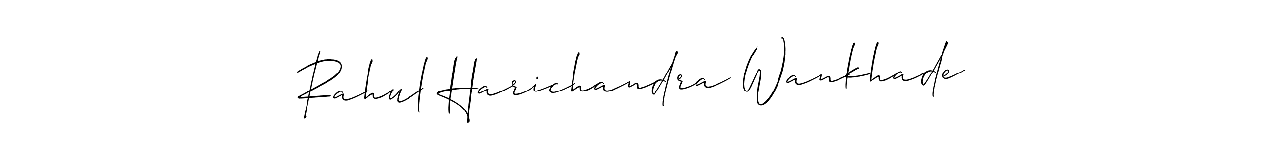 It looks lik you need a new signature style for name Rahul Harichandra Wankhade. Design unique handwritten (Allison_Script) signature with our free signature maker in just a few clicks. Rahul Harichandra Wankhade signature style 2 images and pictures png