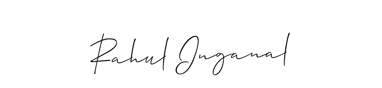 Best and Professional Signature Style for Rahul Inganal. Allison_Script Best Signature Style Collection. Rahul Inganal signature style 2 images and pictures png