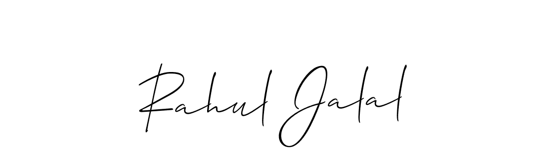 How to Draw Rahul Jalal signature style? Allison_Script is a latest design signature styles for name Rahul Jalal. Rahul Jalal signature style 2 images and pictures png