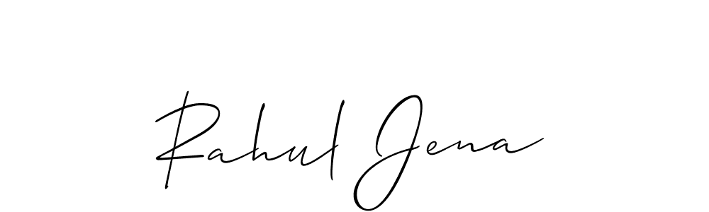 Design your own signature with our free online signature maker. With this signature software, you can create a handwritten (Allison_Script) signature for name Rahul Jena. Rahul Jena signature style 2 images and pictures png