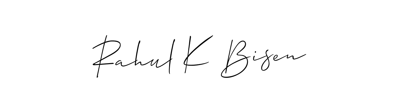 Make a beautiful signature design for name Rahul K Bisen. Use this online signature maker to create a handwritten signature for free. Rahul K Bisen signature style 2 images and pictures png