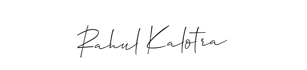 Use a signature maker to create a handwritten signature online. With this signature software, you can design (Allison_Script) your own signature for name Rahul Kalotra. Rahul Kalotra signature style 2 images and pictures png