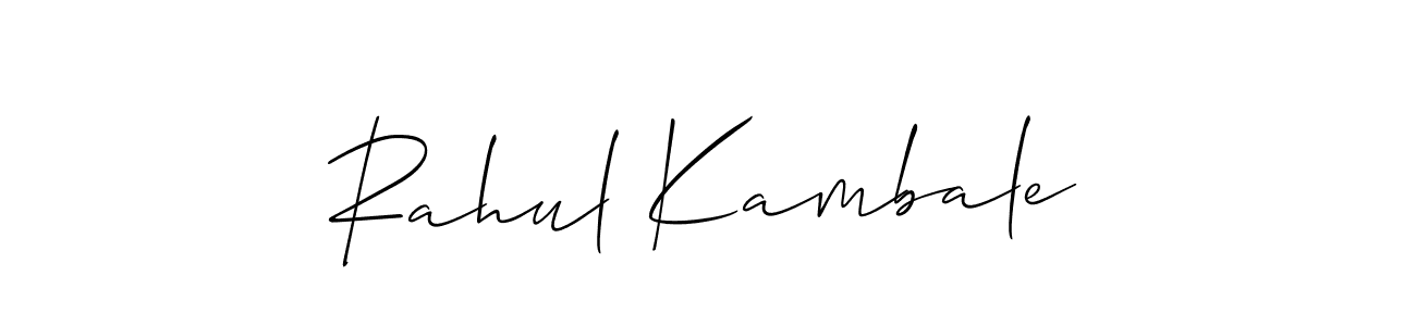 Design your own signature with our free online signature maker. With this signature software, you can create a handwritten (Allison_Script) signature for name Rahul Kambale. Rahul Kambale signature style 2 images and pictures png