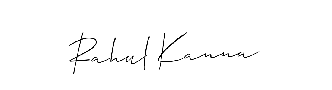 Best and Professional Signature Style for Rahul Kanna. Allison_Script Best Signature Style Collection. Rahul Kanna signature style 2 images and pictures png