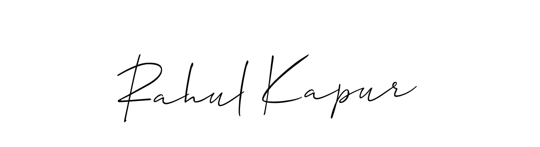 It looks lik you need a new signature style for name Rahul Kapur. Design unique handwritten (Allison_Script) signature with our free signature maker in just a few clicks. Rahul Kapur signature style 2 images and pictures png