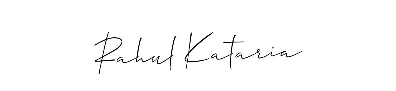 Use a signature maker to create a handwritten signature online. With this signature software, you can design (Allison_Script) your own signature for name Rahul Kataria. Rahul Kataria signature style 2 images and pictures png