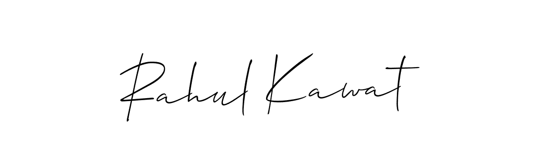 How to Draw Rahul Kawat signature style? Allison_Script is a latest design signature styles for name Rahul Kawat. Rahul Kawat signature style 2 images and pictures png