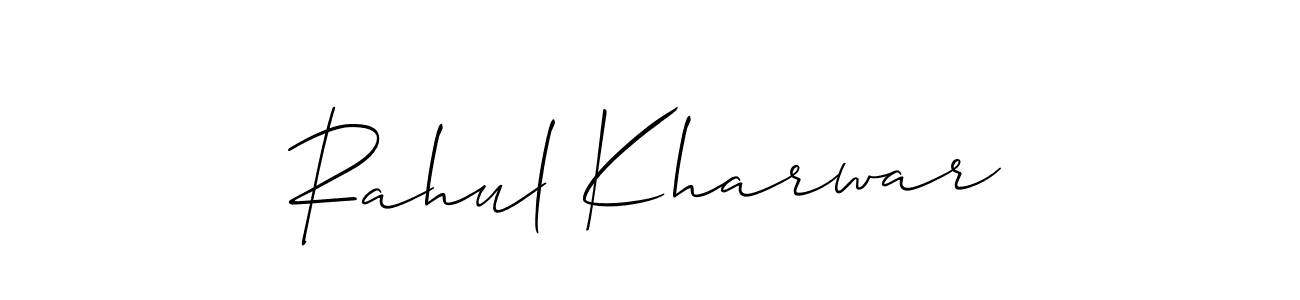 How to Draw Rahul Kharwar signature style? Allison_Script is a latest design signature styles for name Rahul Kharwar. Rahul Kharwar signature style 2 images and pictures png