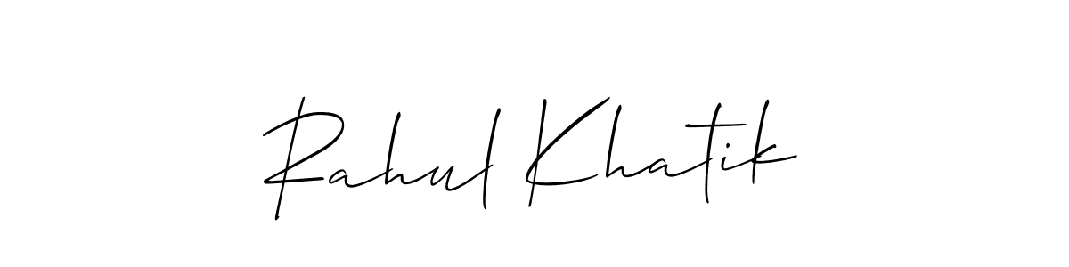 Make a beautiful signature design for name Rahul Khatik. Use this online signature maker to create a handwritten signature for free. Rahul Khatik signature style 2 images and pictures png