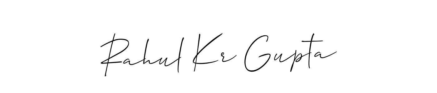 Also You can easily find your signature by using the search form. We will create Rahul Kr Gupta name handwritten signature images for you free of cost using Allison_Script sign style. Rahul Kr Gupta signature style 2 images and pictures png