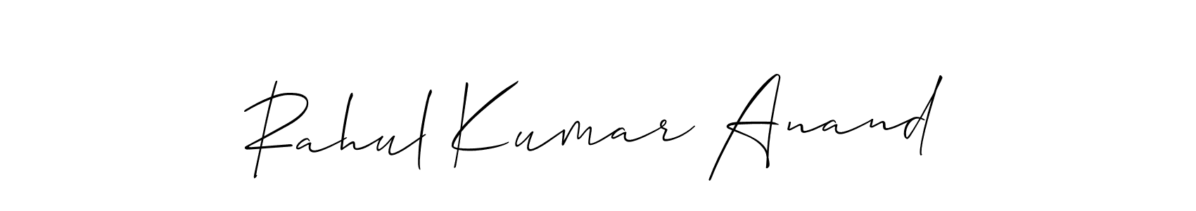Also You can easily find your signature by using the search form. We will create Rahul Kumar Anand name handwritten signature images for you free of cost using Allison_Script sign style. Rahul Kumar Anand signature style 2 images and pictures png