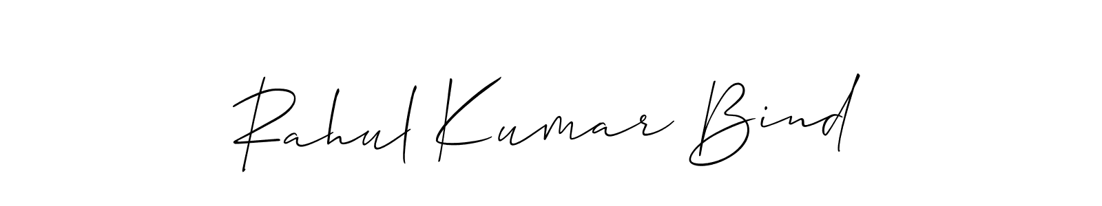 Design your own signature with our free online signature maker. With this signature software, you can create a handwritten (Allison_Script) signature for name Rahul Kumar Bind. Rahul Kumar Bind signature style 2 images and pictures png