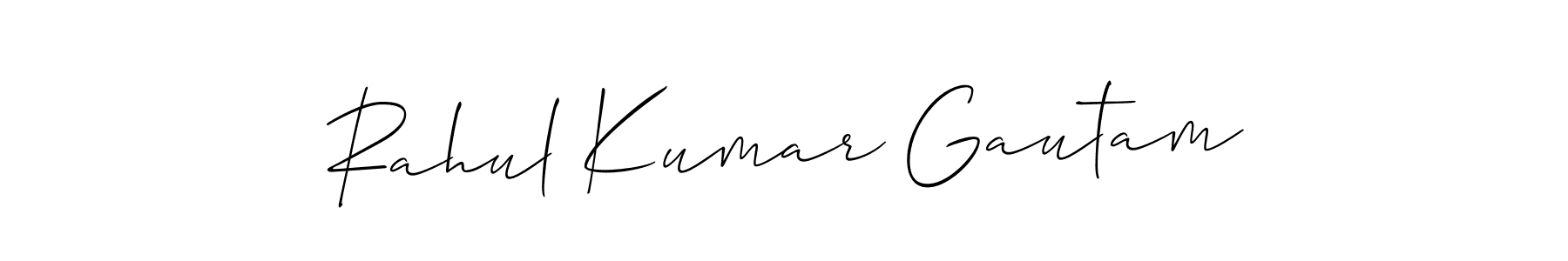 Make a beautiful signature design for name Rahul Kumar Gautam. With this signature (Allison_Script) style, you can create a handwritten signature for free. Rahul Kumar Gautam signature style 2 images and pictures png