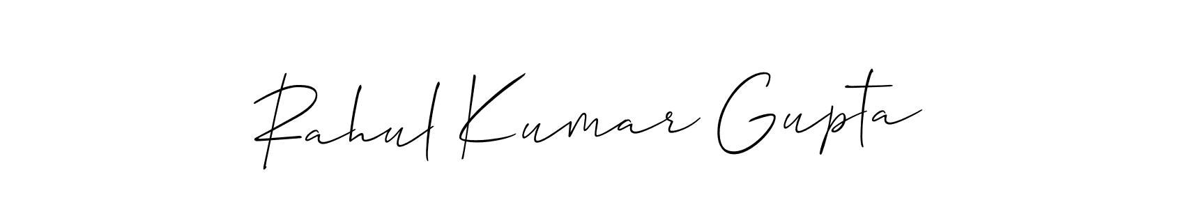 Also You can easily find your signature by using the search form. We will create Rahul Kumar Gupta name handwritten signature images for you free of cost using Allison_Script sign style. Rahul Kumar Gupta signature style 2 images and pictures png