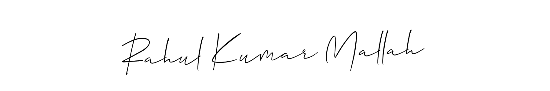 Use a signature maker to create a handwritten signature online. With this signature software, you can design (Allison_Script) your own signature for name Rahul Kumar Mallah. Rahul Kumar Mallah signature style 2 images and pictures png