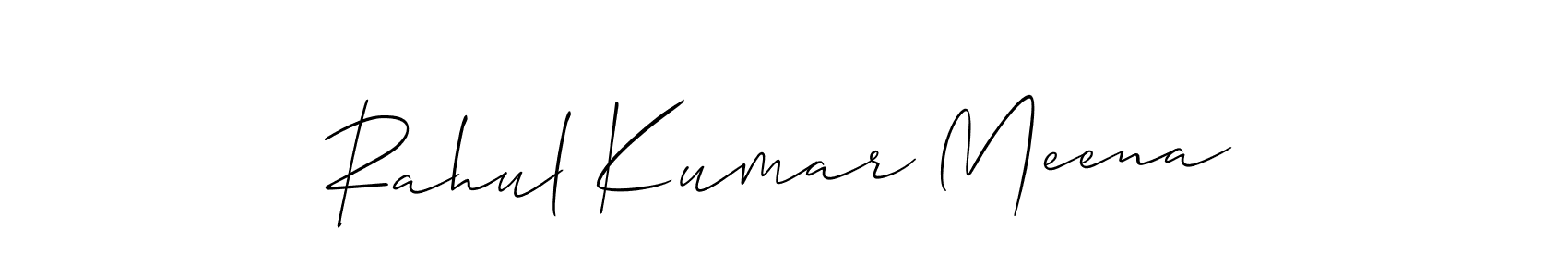 Make a beautiful signature design for name Rahul Kumar Meena. With this signature (Allison_Script) style, you can create a handwritten signature for free. Rahul Kumar Meena signature style 2 images and pictures png