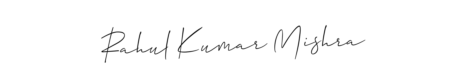 Design your own signature with our free online signature maker. With this signature software, you can create a handwritten (Allison_Script) signature for name Rahul Kumar Mishra. Rahul Kumar Mishra signature style 2 images and pictures png