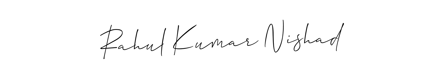 Make a beautiful signature design for name Rahul Kumar Nishad. With this signature (Allison_Script) style, you can create a handwritten signature for free. Rahul Kumar Nishad signature style 2 images and pictures png