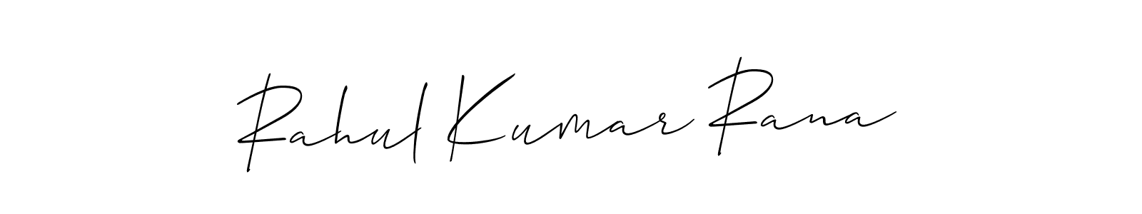 Design your own signature with our free online signature maker. With this signature software, you can create a handwritten (Allison_Script) signature for name Rahul Kumar Rana. Rahul Kumar Rana signature style 2 images and pictures png