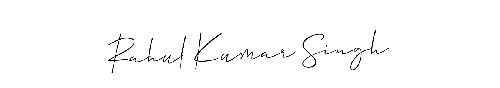 How to make Rahul Kumar Singh signature? Allison_Script is a professional autograph style. Create handwritten signature for Rahul Kumar Singh name. Rahul Kumar Singh signature style 2 images and pictures png