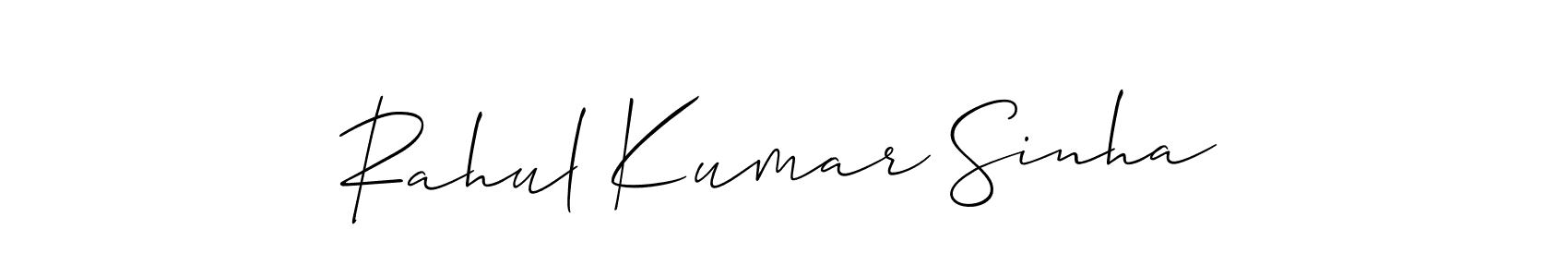 Make a beautiful signature design for name Rahul Kumar Sinha. Use this online signature maker to create a handwritten signature for free. Rahul Kumar Sinha signature style 2 images and pictures png