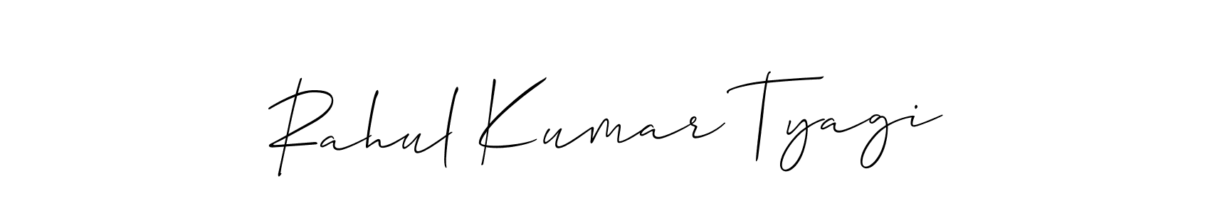 How to Draw Rahul Kumar Tyagi signature style? Allison_Script is a latest design signature styles for name Rahul Kumar Tyagi. Rahul Kumar Tyagi signature style 2 images and pictures png